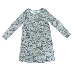 Old Navy Printed Long-Sleeve Nightgown for toddler girls Unicorn pattern NEW 6T